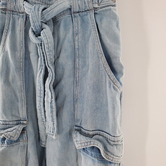 Free People Jeans Denim Sleeveless Jumpsuit XS Shell 88% - Picture 4 of 5